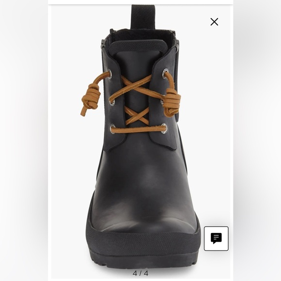 Sperry Walker Steam Waterproof Rain Boots, in Black, Size 8 - Picture 4 of 12